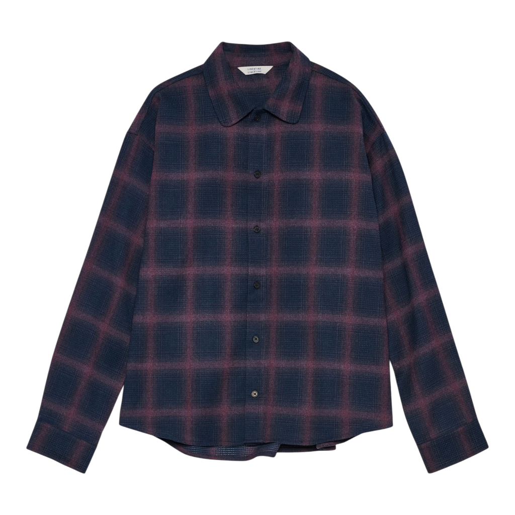 Libertine-Libertine - Venom 3703 Shirt - Blue Check Skjorte Libertine-Libertine 