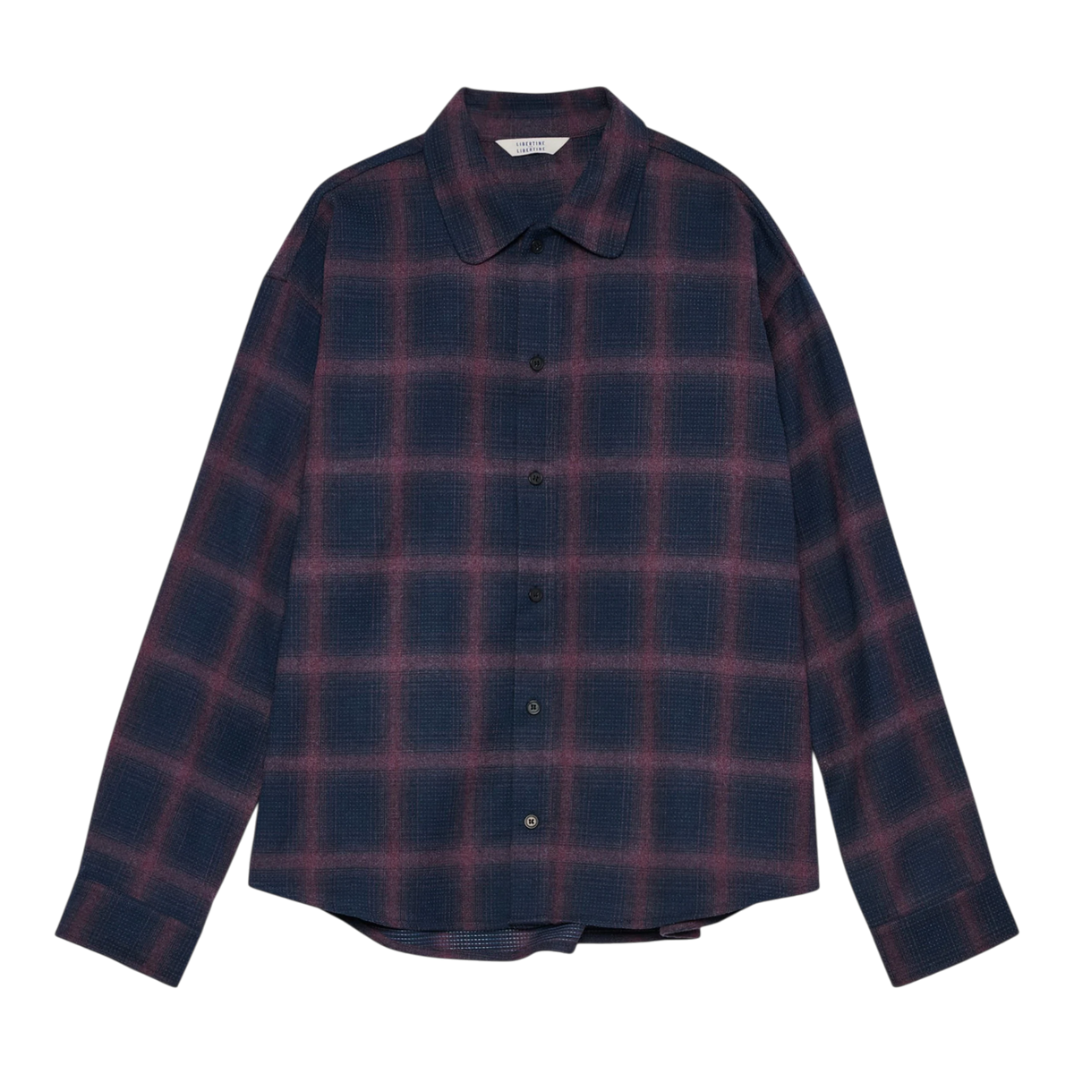 Libertine-Libertine - Venom 3703 Shirt - Blue Check Skjorte Libertine-Libertine 