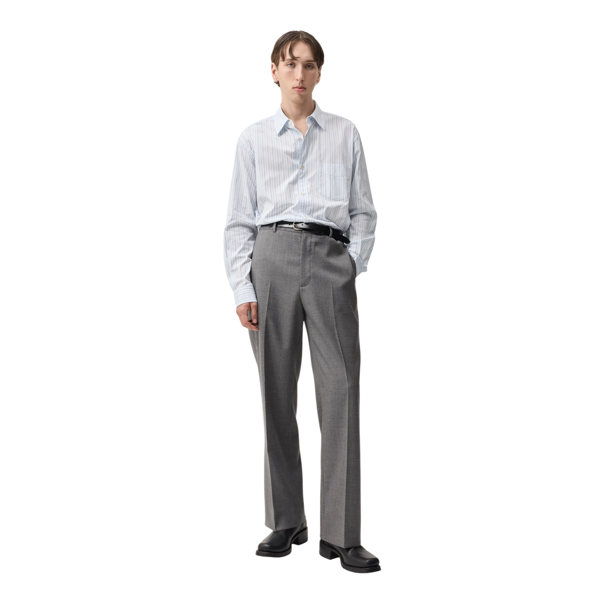 Livid - Apt Shirt - Blue Pencil Pop Skjorte Livid 