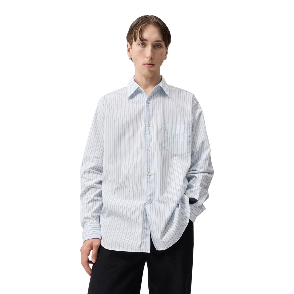 Livid - Apt Shirt - Blue Pencil Pop Skjorte Livid 