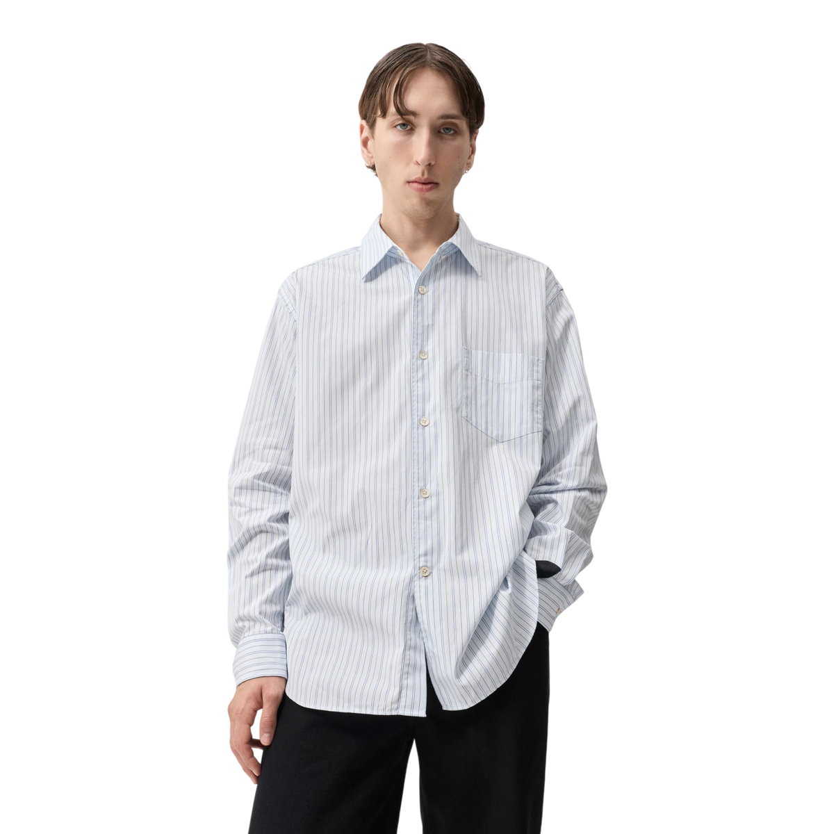 Livid - Apt Shirt - Blue Pencil Pop Skjorte Livid 