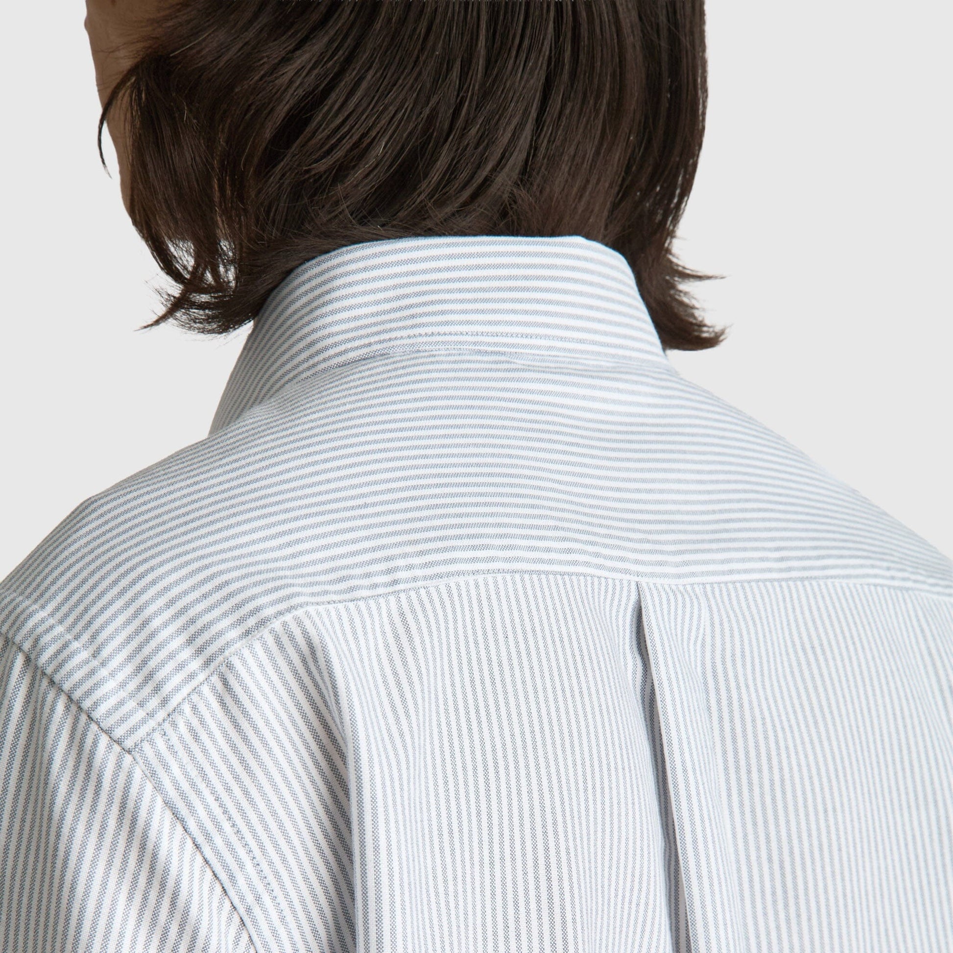 Livid Initial Shirt - Navy Pinstripe Shirt Livid 