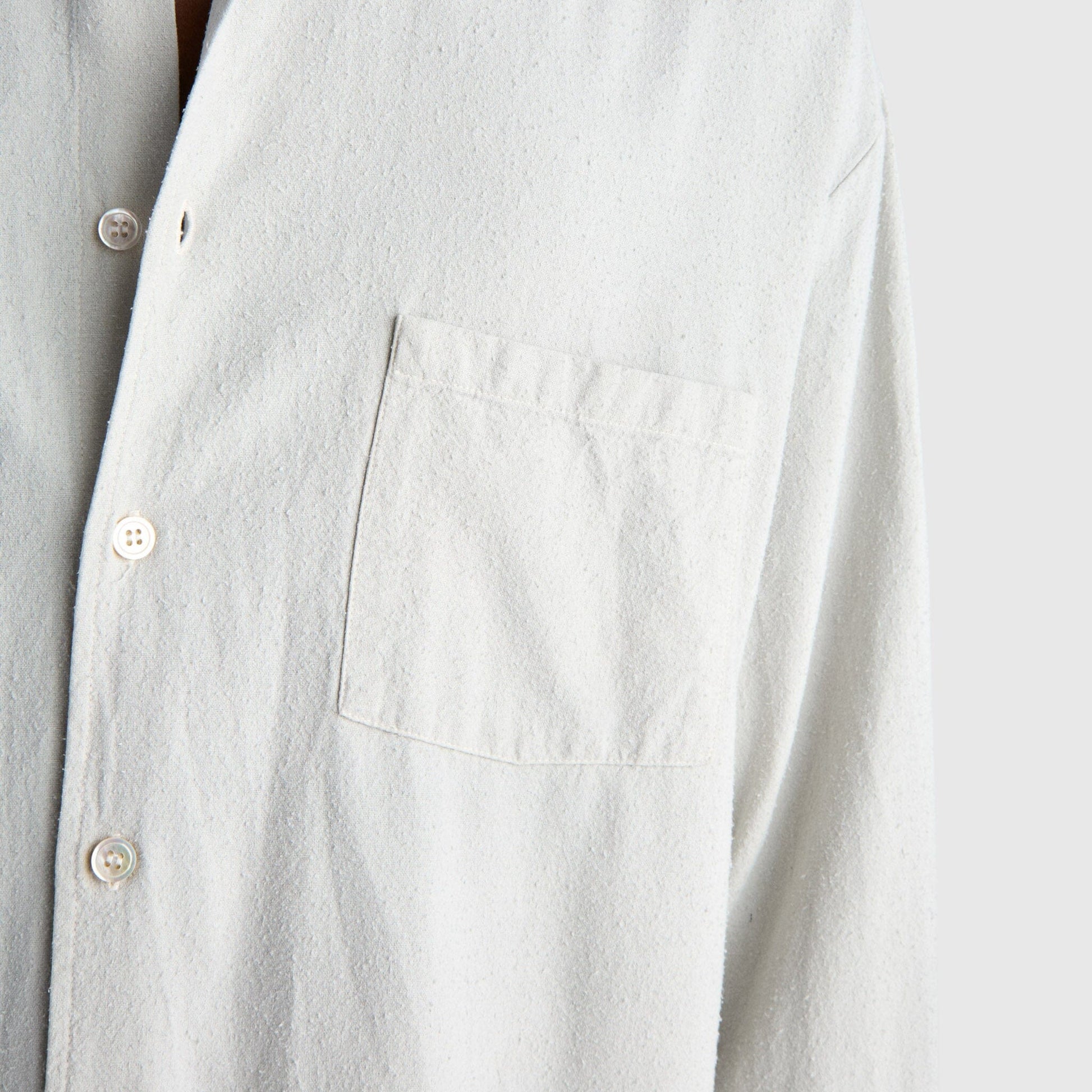 Livid Keen Shirt - Stone Noil Silk Shirt Livid 