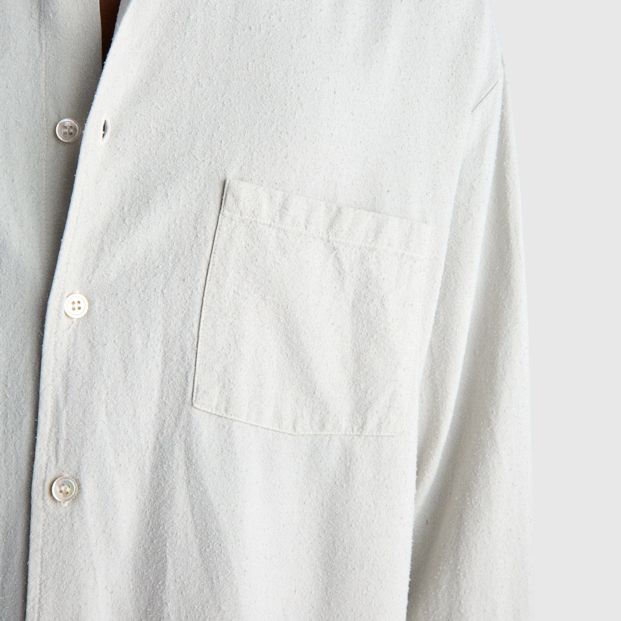 Livid Keen Shirt - Stone Noil Silk Shirt Livid 