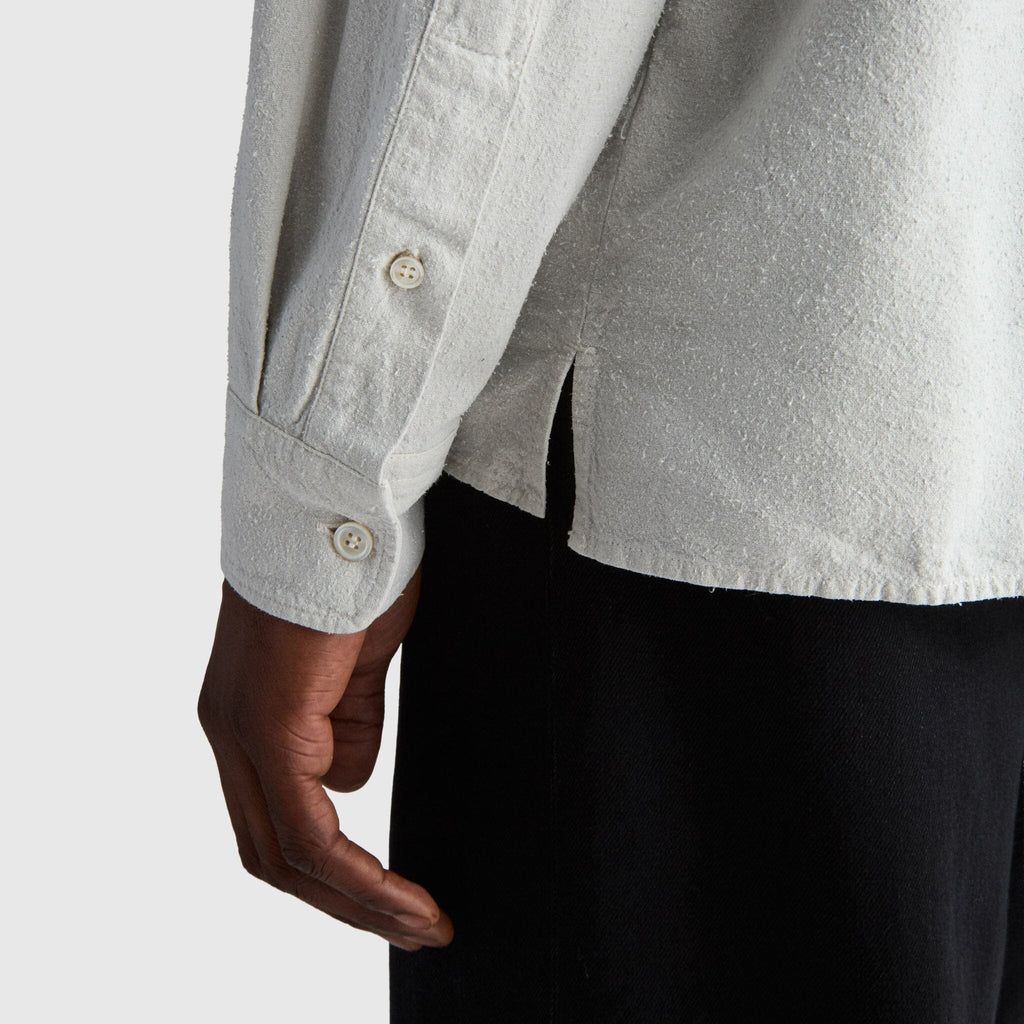 Livid Keen Shirt - Stone Noil Silk Shirt Livid 