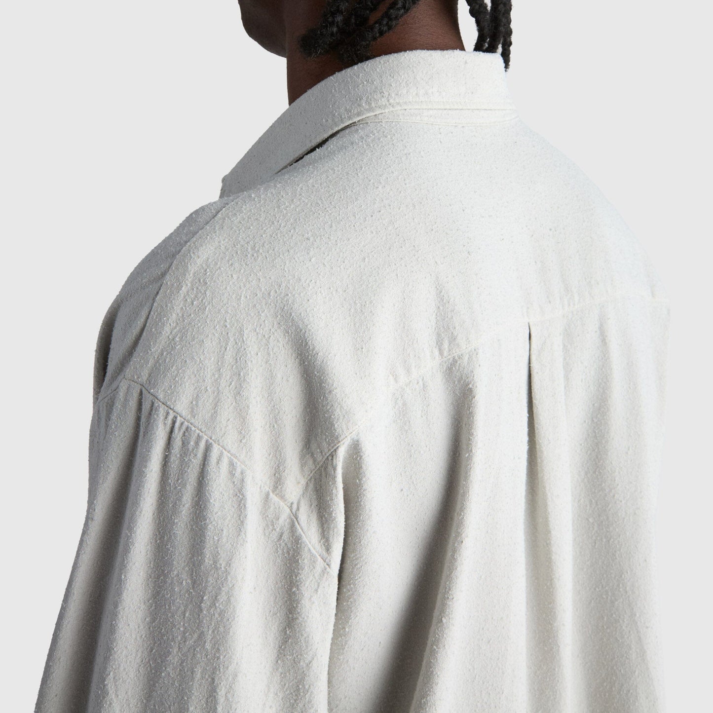 Livid Keen Shirt - Stone Noil Silk Shirt Livid 