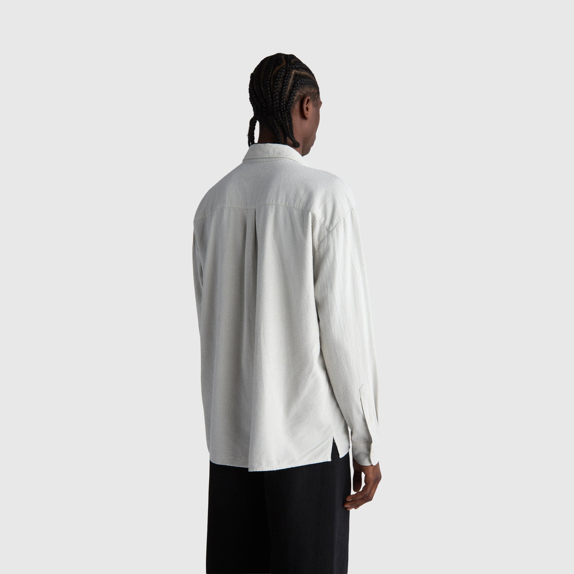 Livid Keen Shirt - Stone Noil Silk Shirt Livid 