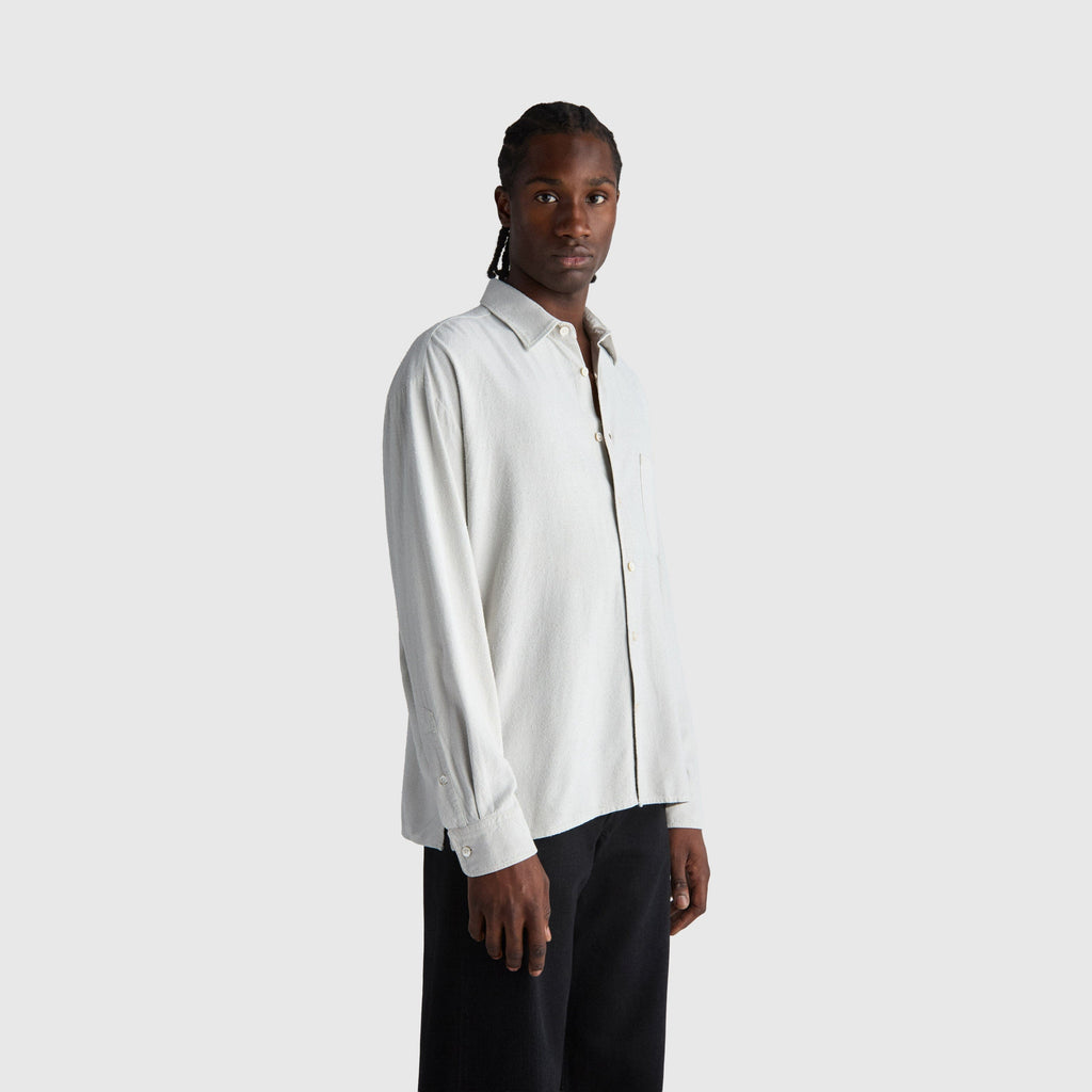 Livid Keen Shirt - Stone Noil Silk Shirt Livid 