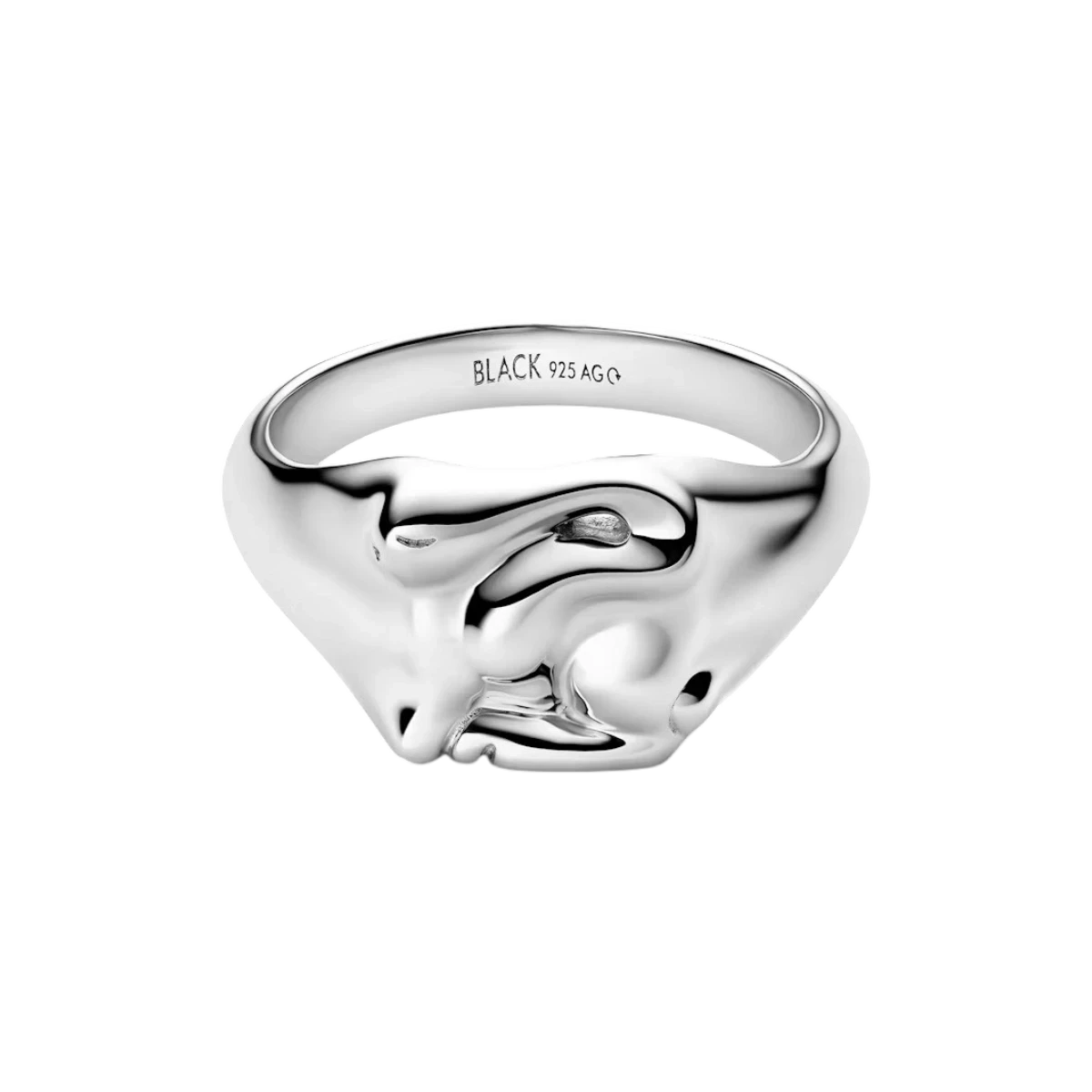 Maria Black - Rabbit Mini Signet Ring - Silver Maria Black 