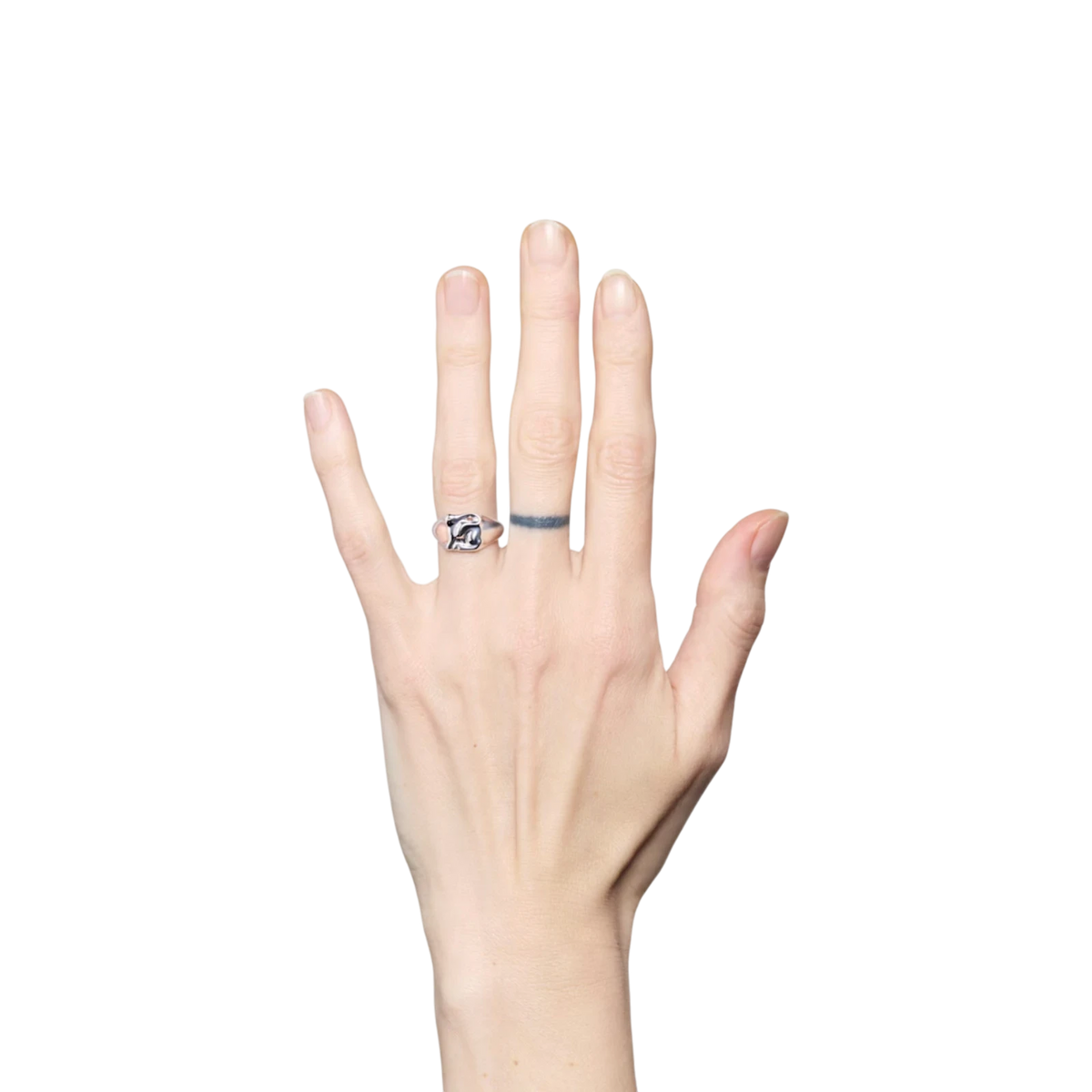 Maria Black - Rabbit Mini Signet Ring - Silver Maria Black 