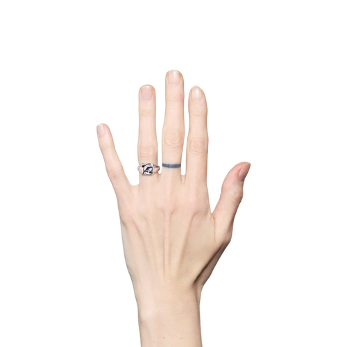 Maria Black - Rabbit Mini Signet Ring - Silver Maria Black 