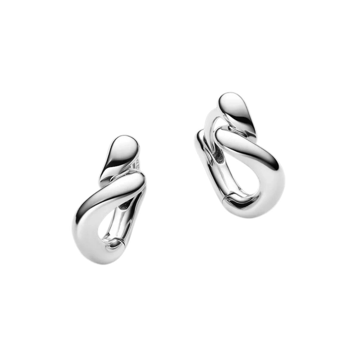 Maria Black - Whirl Huggie Pair - Silver Maria Black 
