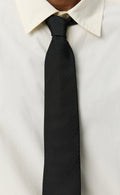 Mfpen - Banquet Tie - Black Herringbone Slips mfpen 
