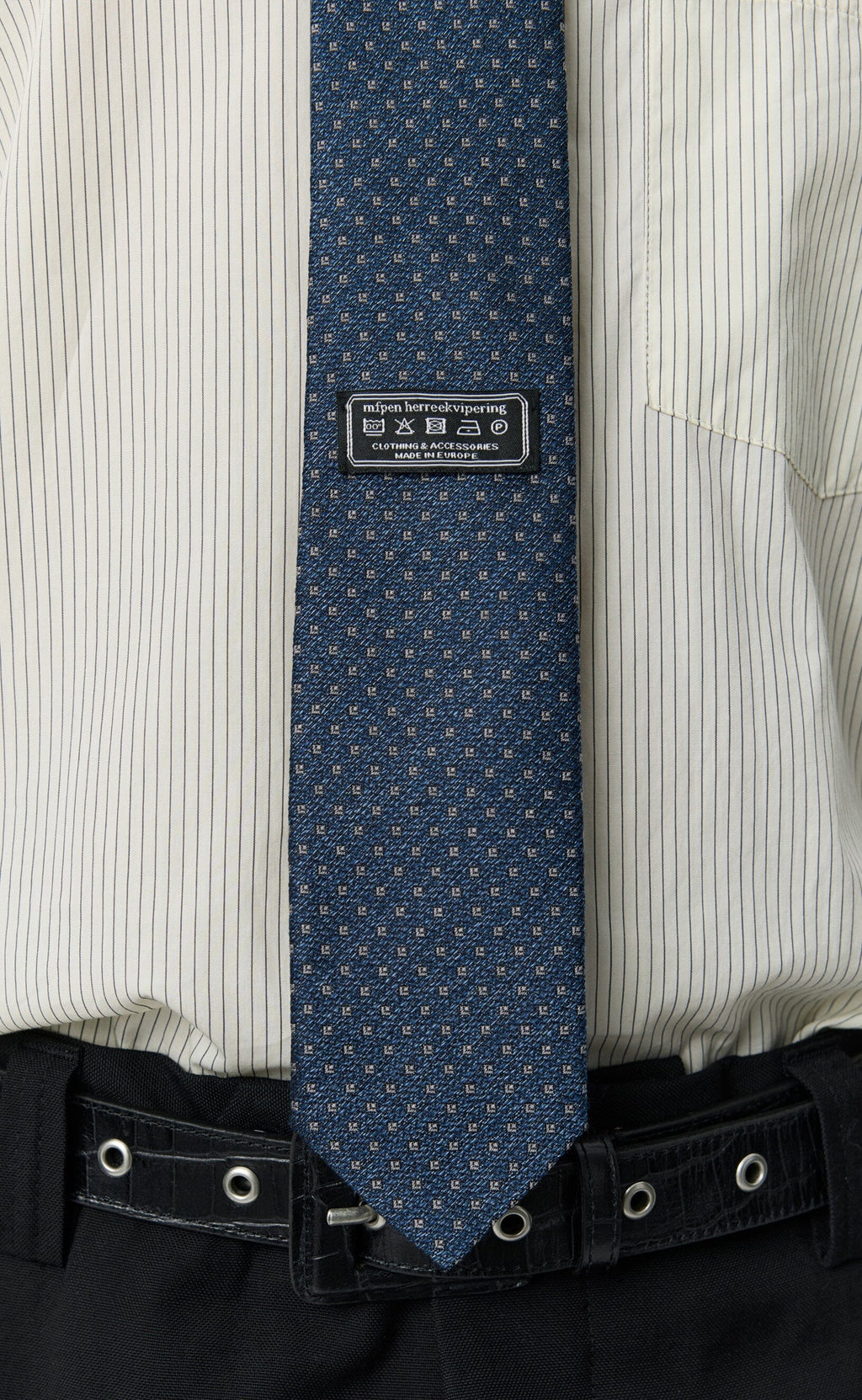 Mfpen - Banquet Tie - Dusty Royal Blue Slips mfpen 