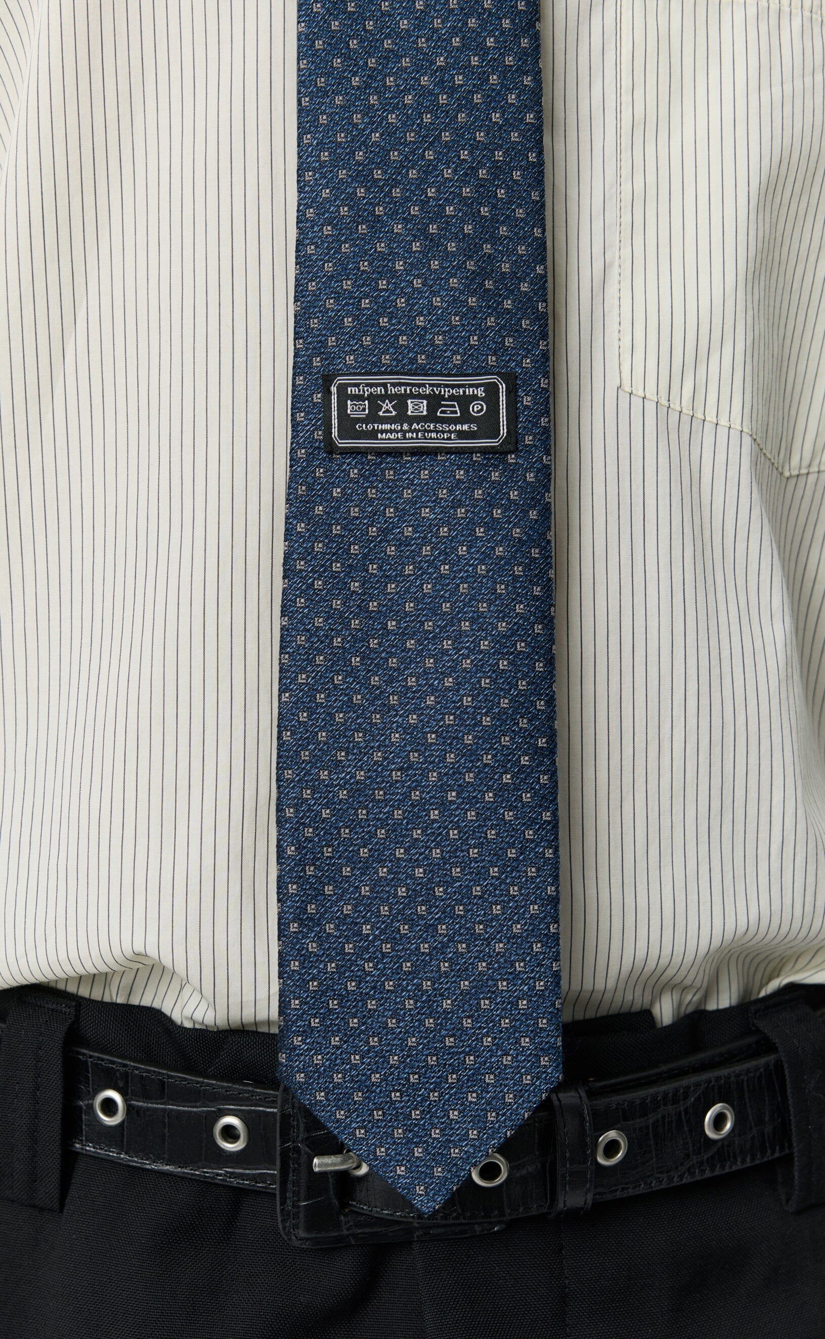 Mfpen - Banquet Tie - Dusty Royal Blue Slips mfpen 