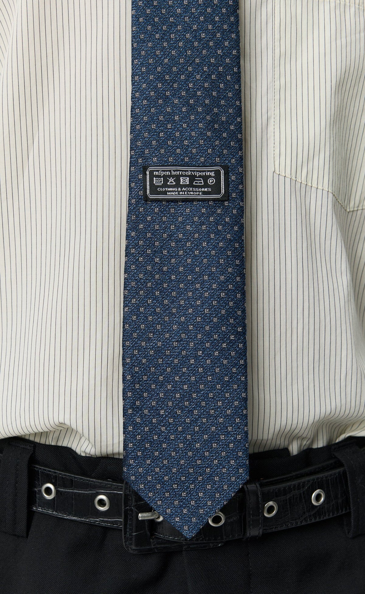 Mfpen - Banquet Tie - Dusty Royal Blue Slips mfpen 