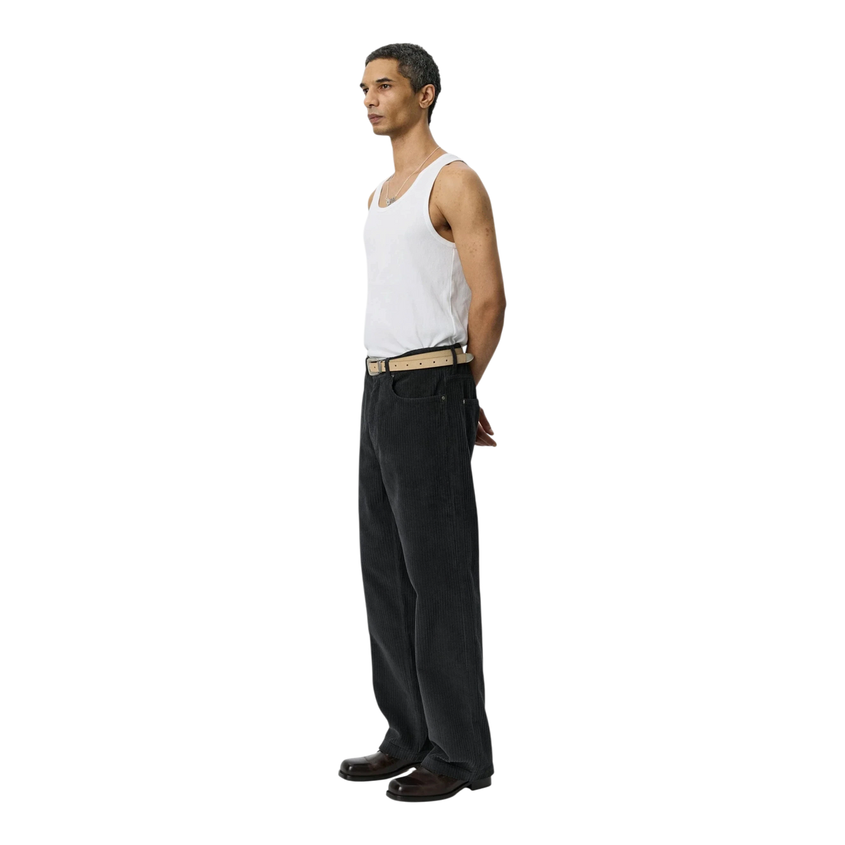 Mfpen - Cord Trousers - Anthracite Multi Wale Bukse mfpen 