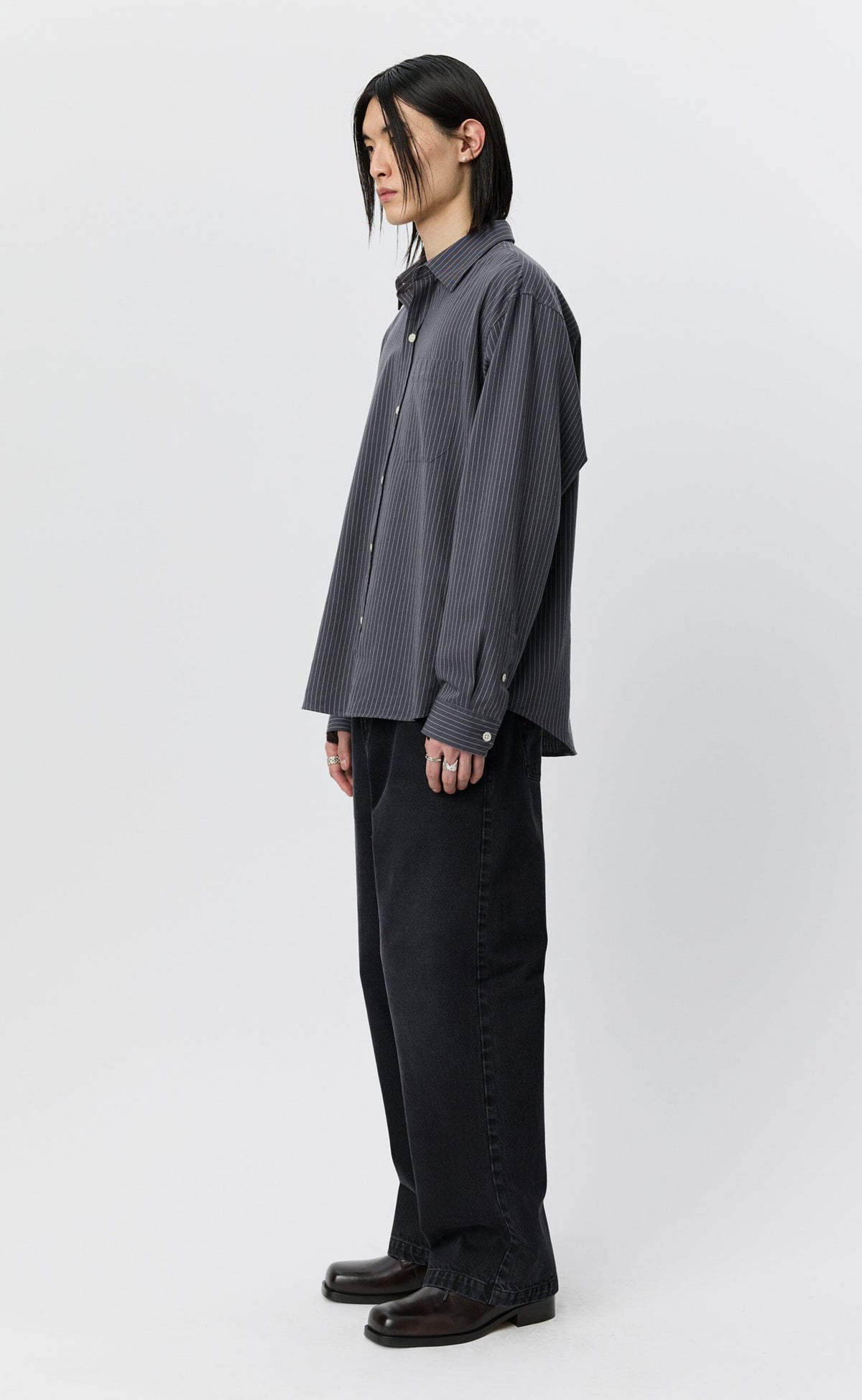 Mfpen - Distant Shirt - Blush Stripe Skjorte mfpen 