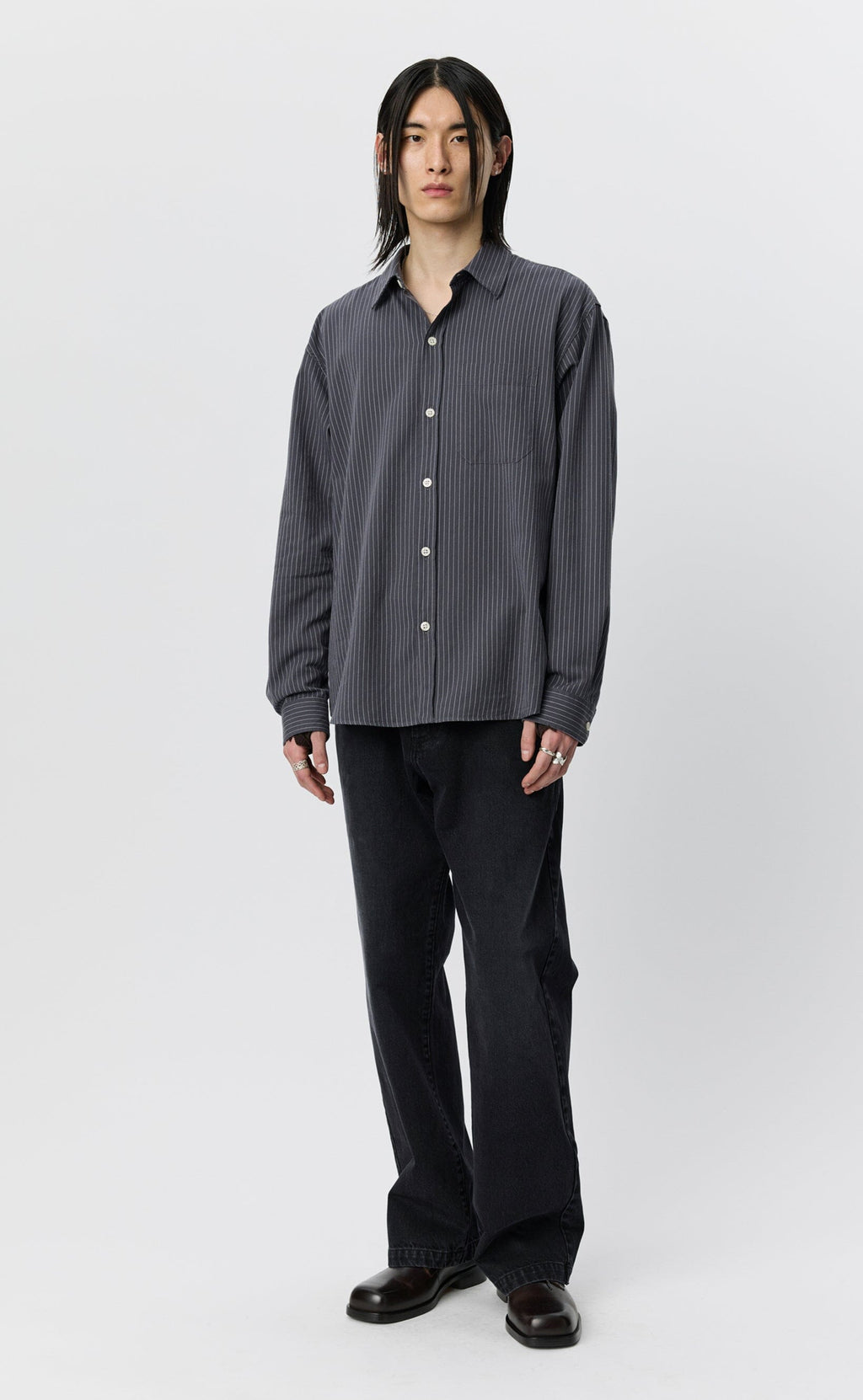 Mfpen - Distant Shirt - Blush Stripe Skjorte mfpen 