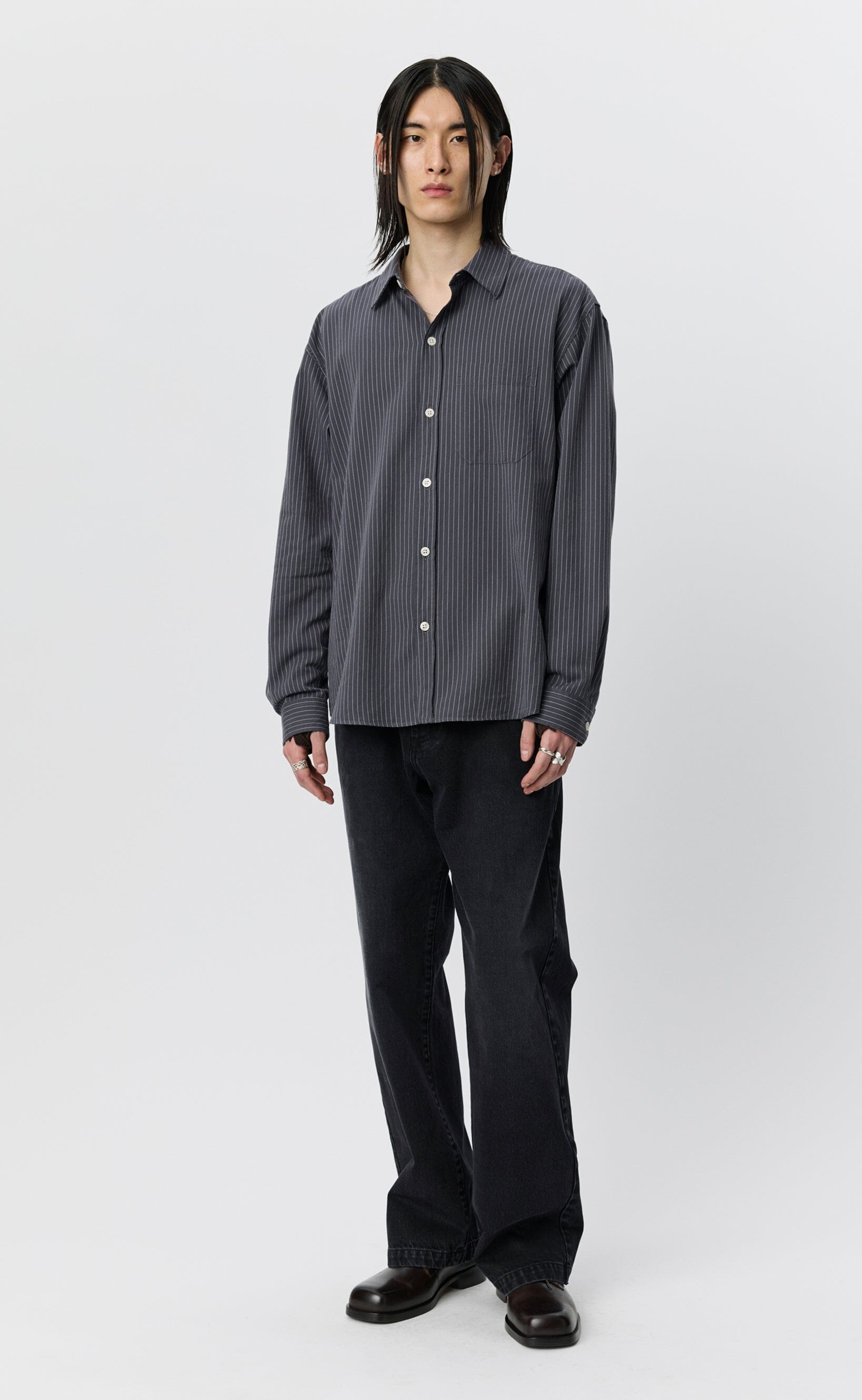 Mfpen - Distant Shirt - Blush Stripe Skjorte mfpen 