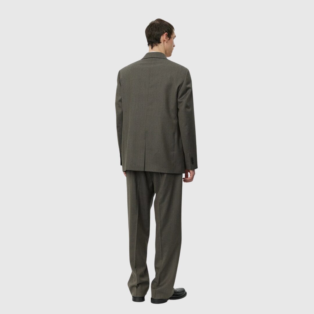 mfpen Double Breasted Blazer - Taupe Wool blazer mfpen 