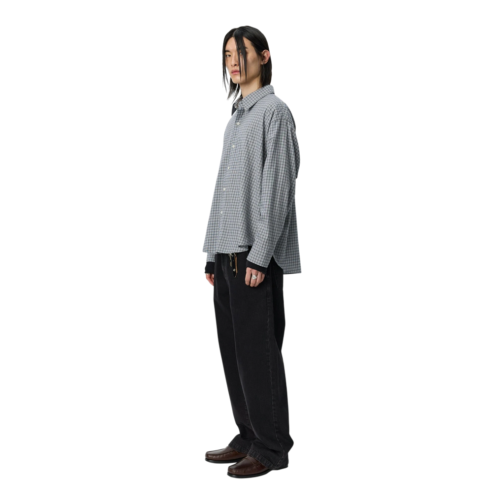 Mfpen - Exact Shirt - Light Grey Plaid Skjorte mfpen 
