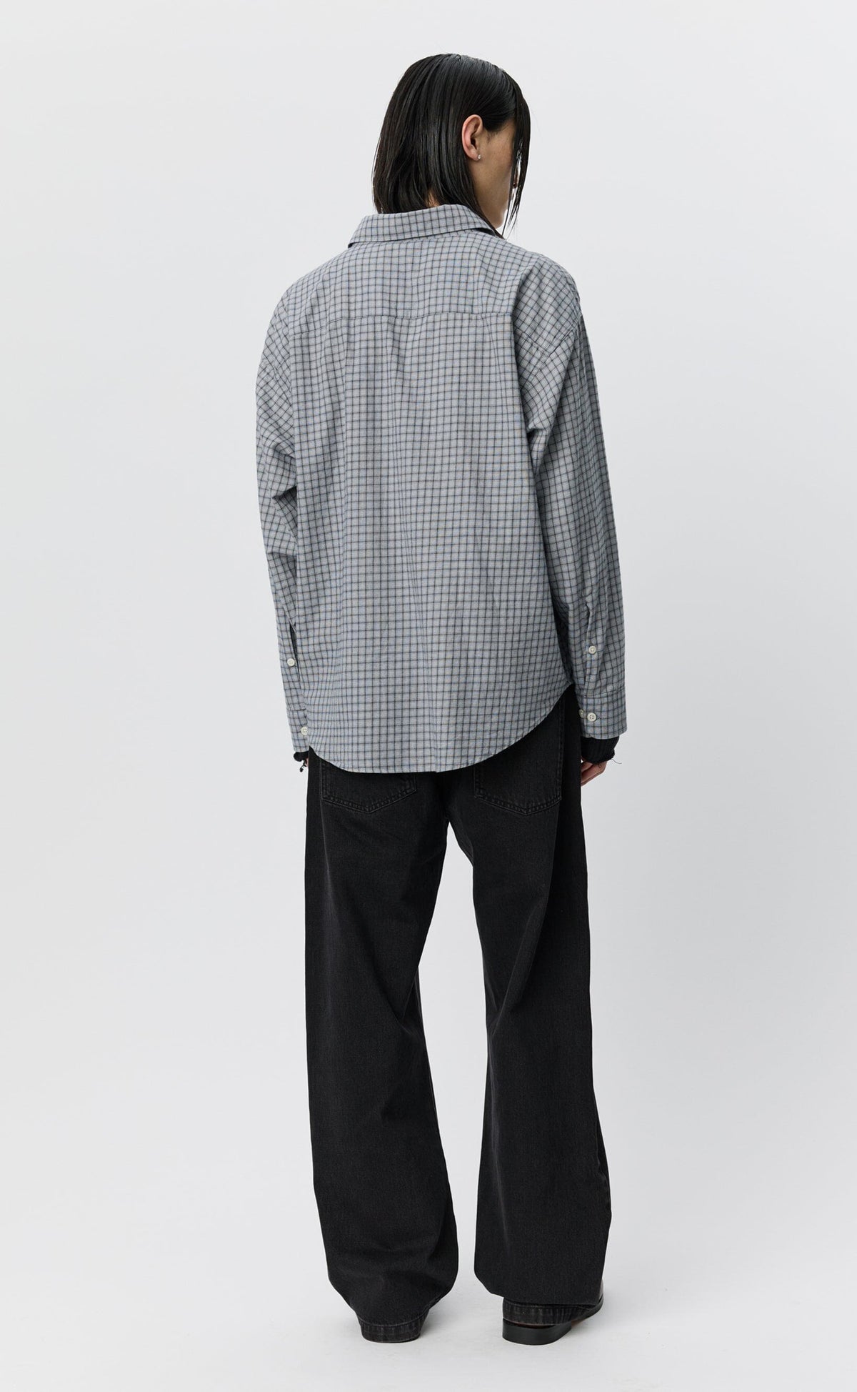 Mfpen - Exact Shirt - Light Grey Plaid Skjorte mfpen 
