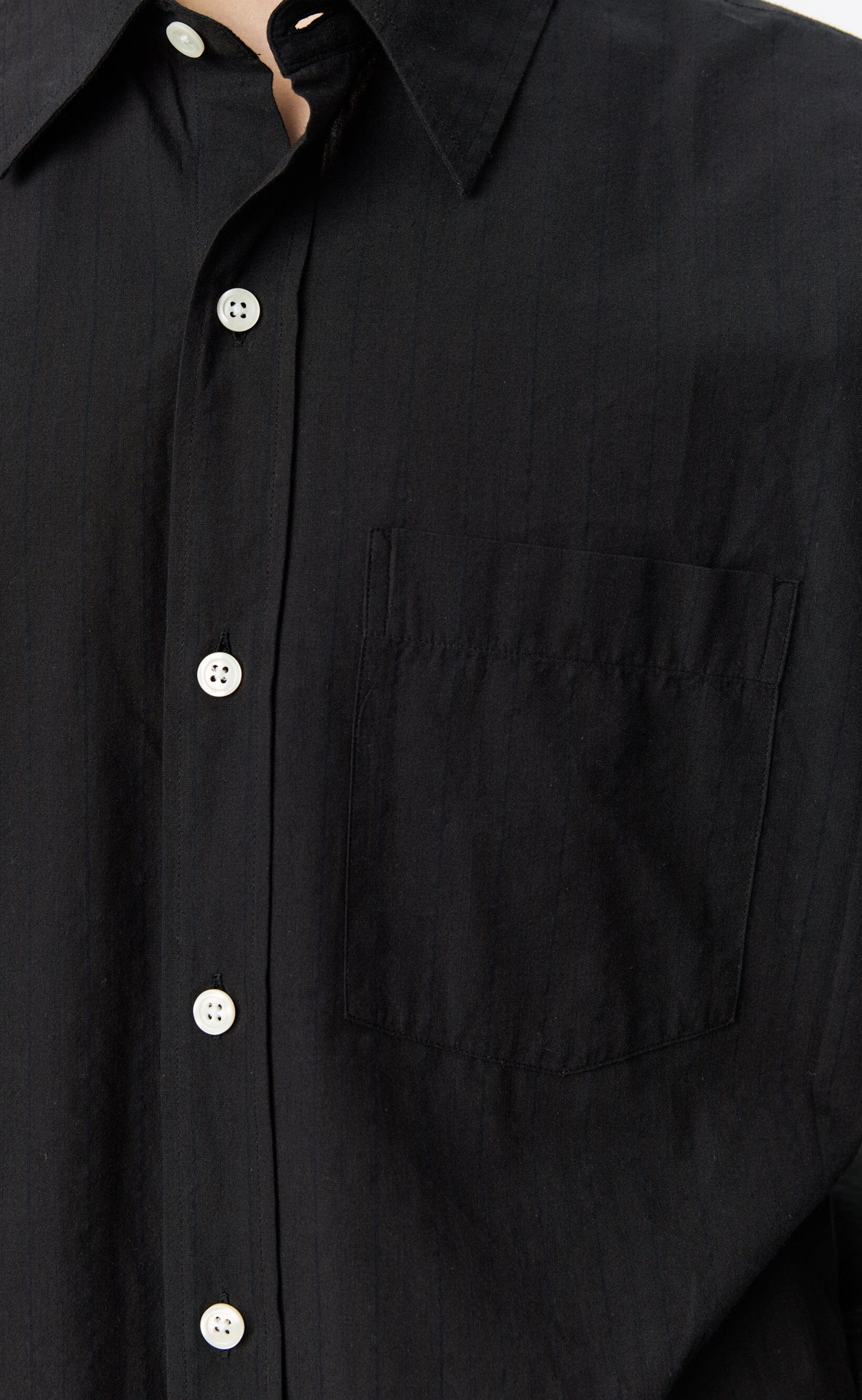 Mfpen - Executive Shirt - Dark Brown Stripe Skjorte mfpen 