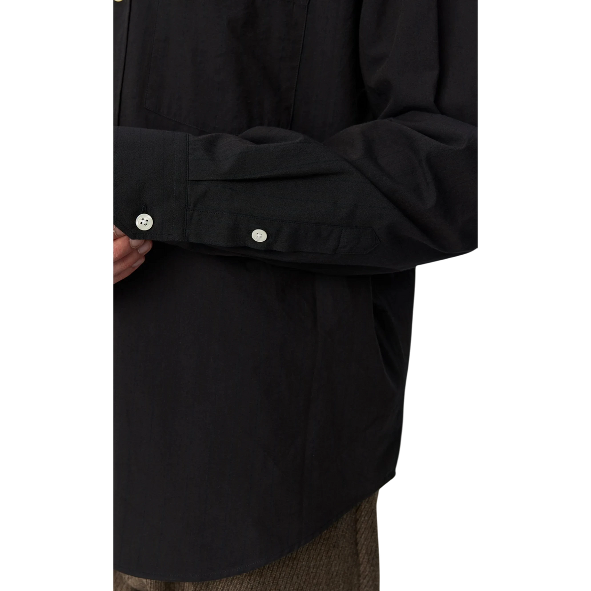 Mfpen - Executive Shirt - Dark Brown Stripe Skjorte mfpen 