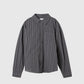 mfpen Executive Shirt - Dark Grey Double Stripe Shirt mfpen 