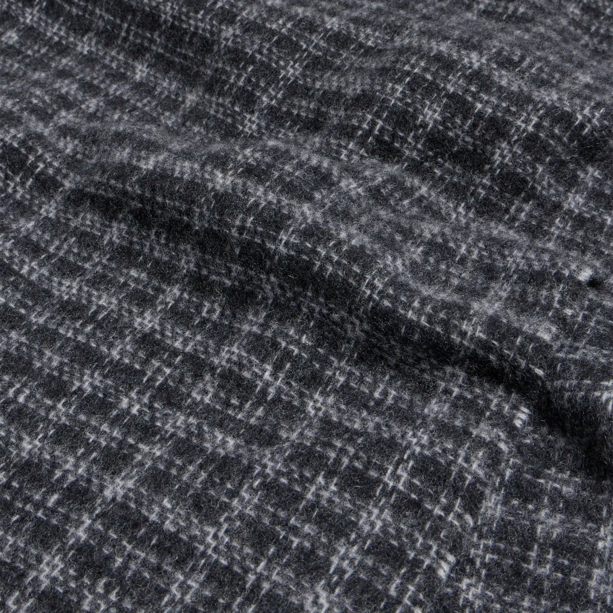 Mfpen - Facade Fringe Scarf - Charcoal Fence Check Skjerf mfpen 