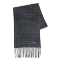 Mfpen - Facade Fringe Scarf - Charcoal Fence Check Skjerf mfpen 