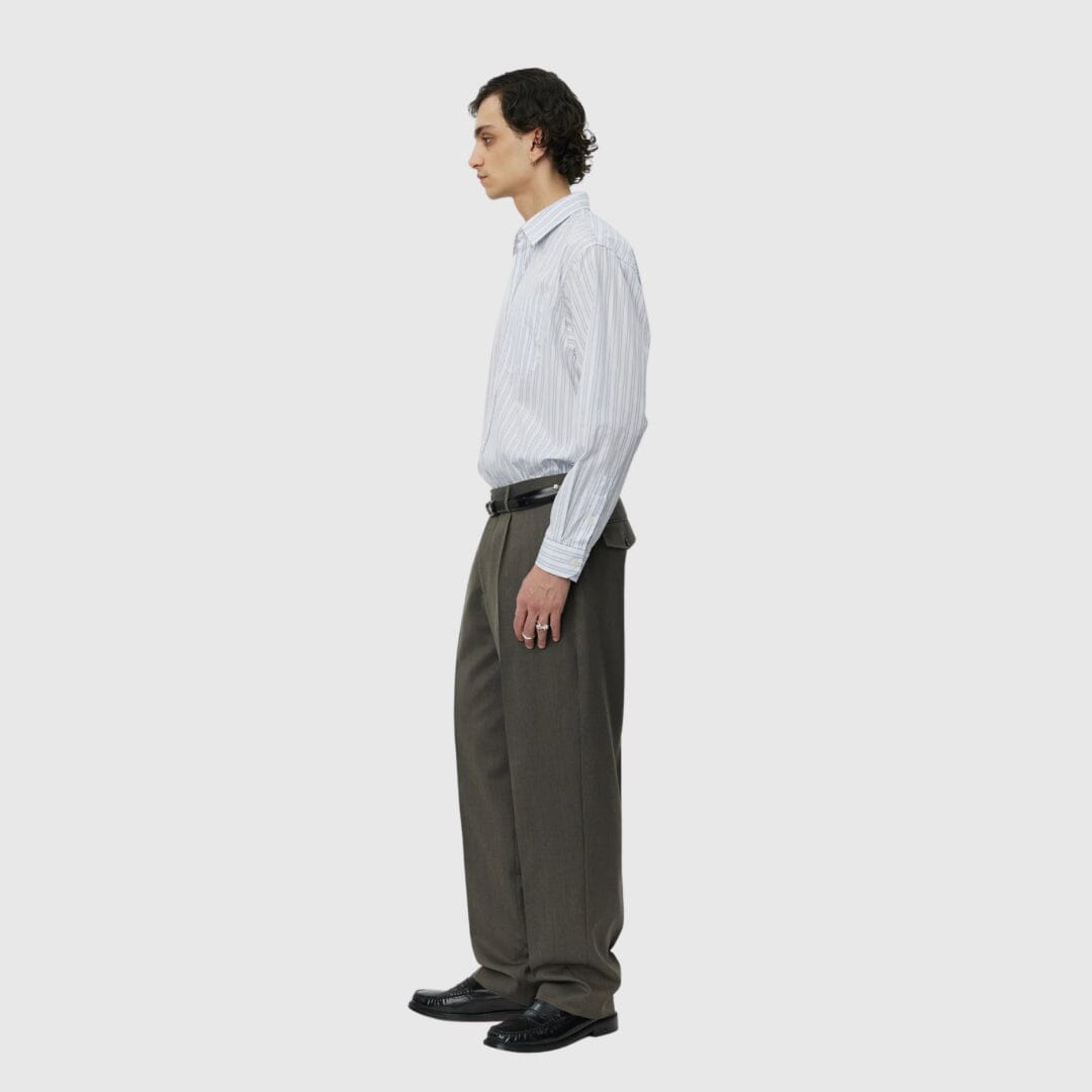 mfpen Formal Trousers - Taupe Wool Pants mfpen 