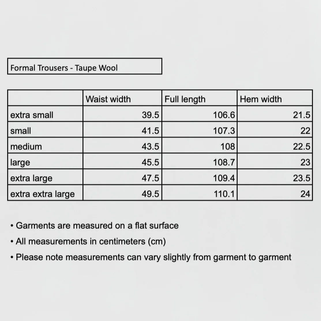 mfpen Formal Trousers - Taupe Wool Pants mfpen 