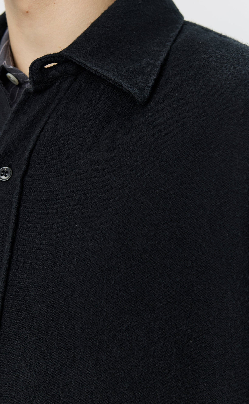 Mfpen - Gambler Shirt - Black Fuzz Tencel Skjorte mfpen 
