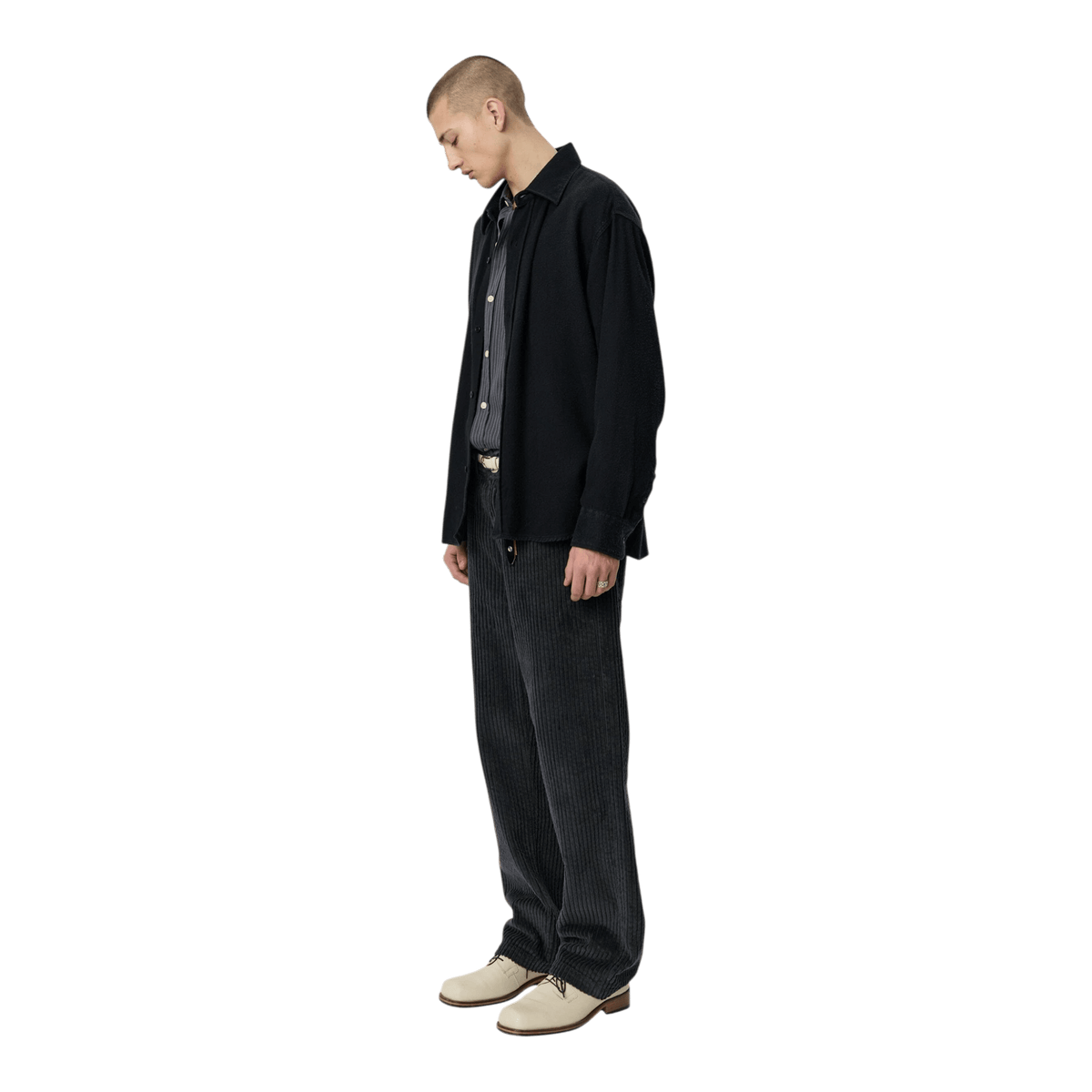 Mfpen - Gambler Shirt - Black Fuzz Tencel Skjorte mfpen 