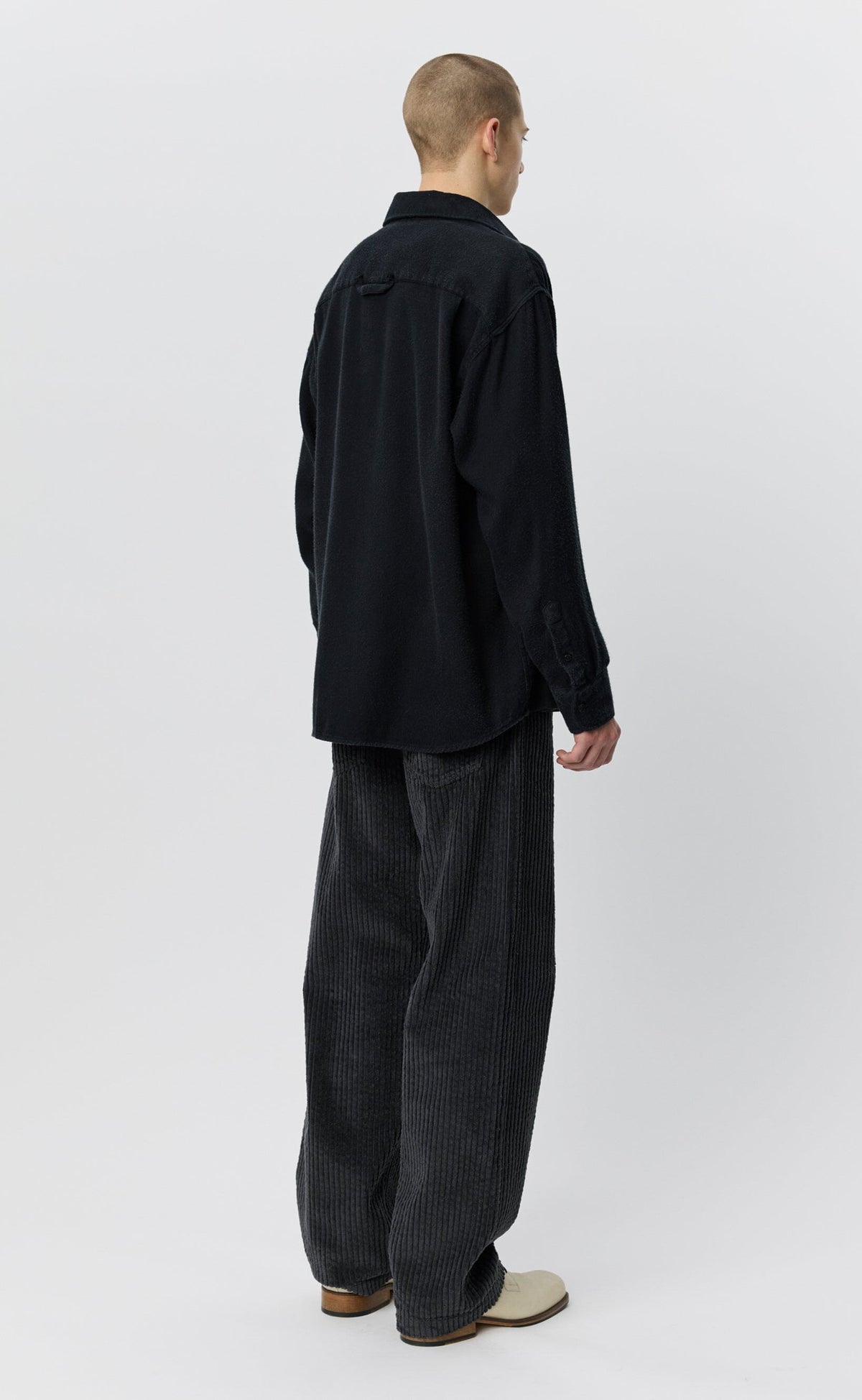 Mfpen - Gambler Shirt - Black Fuzz Tencel Skjorte mfpen 