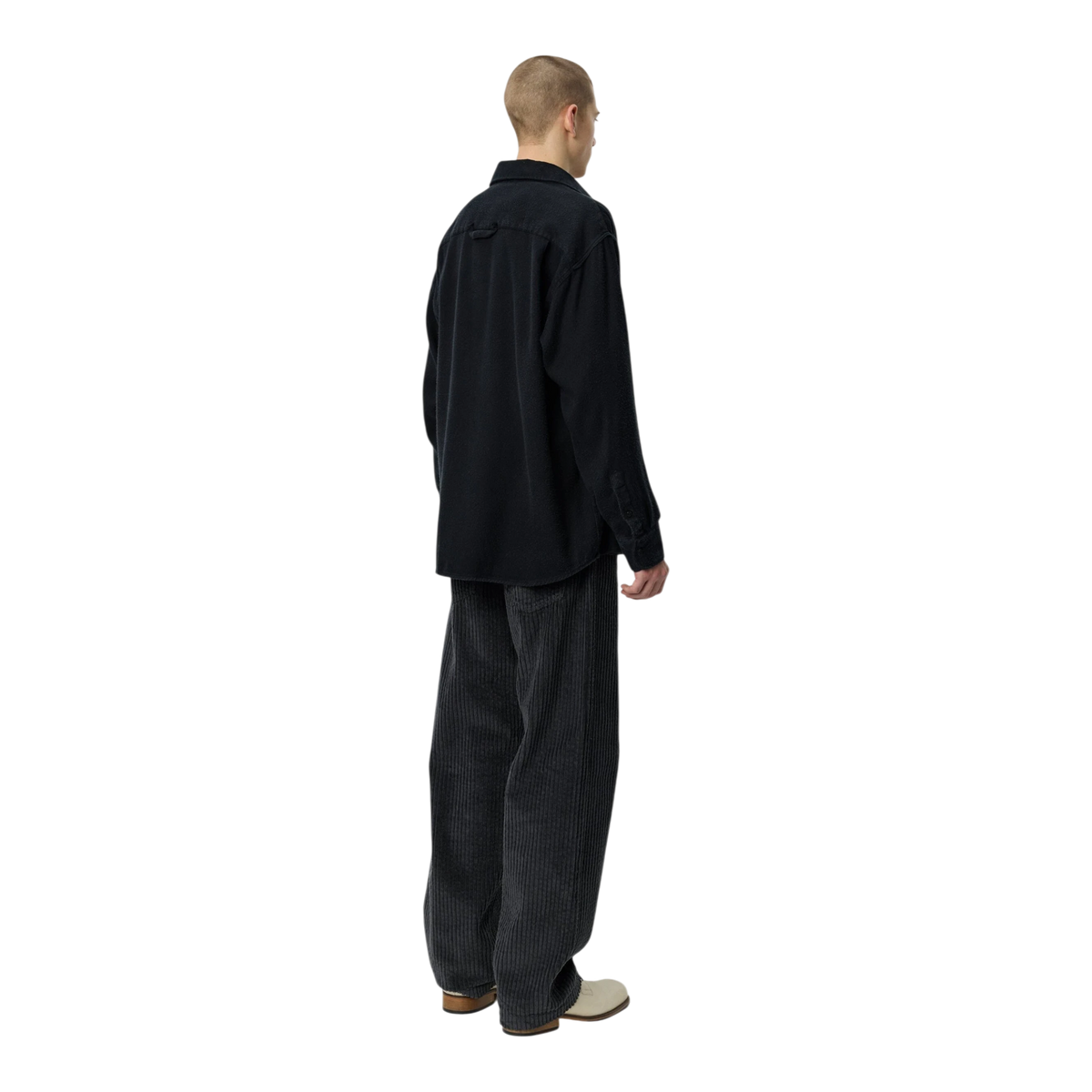 Mfpen - Gambler Shirt - Black Fuzz Tencel Skjorte mfpen 