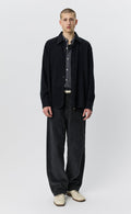 Mfpen - Garden Shirt - Black Fuzz Tencel Skjorte mfpen 