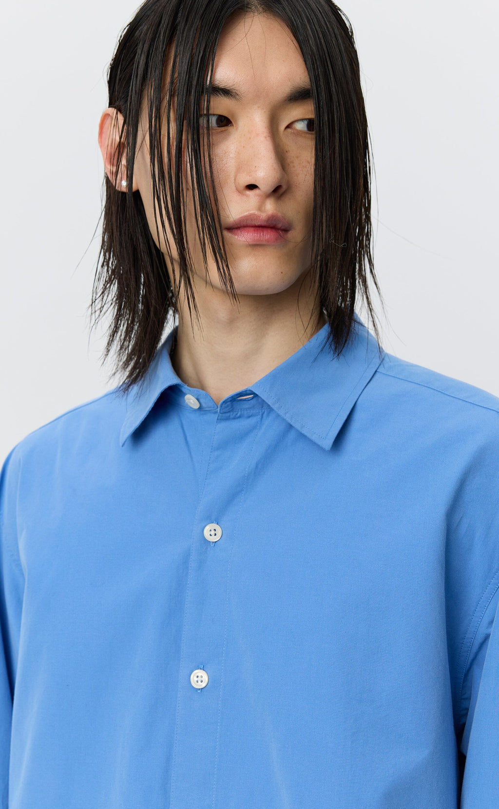 mfpen Generous Shirt - Desktop Blue Skjorte mfpen 