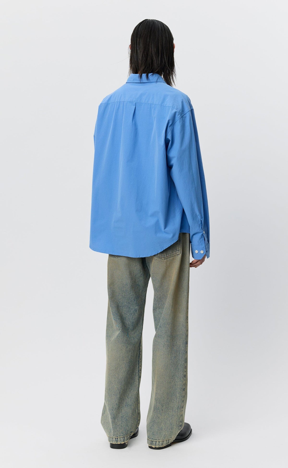 mfpen Generous Shirt - Desktop Blue Skjorte mfpen 
