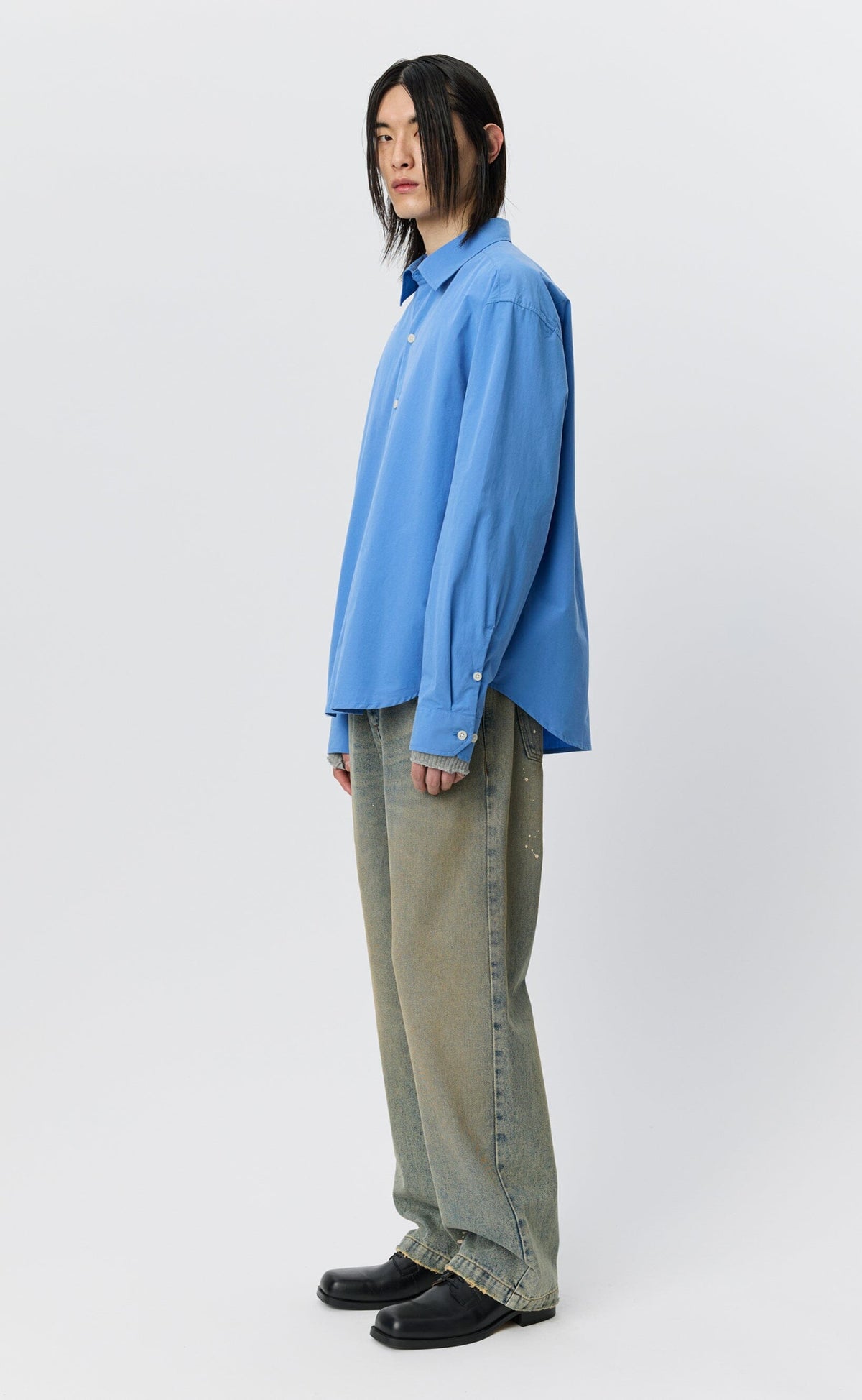 mfpen Generous Shirt - Desktop Blue Skjorte mfpen 