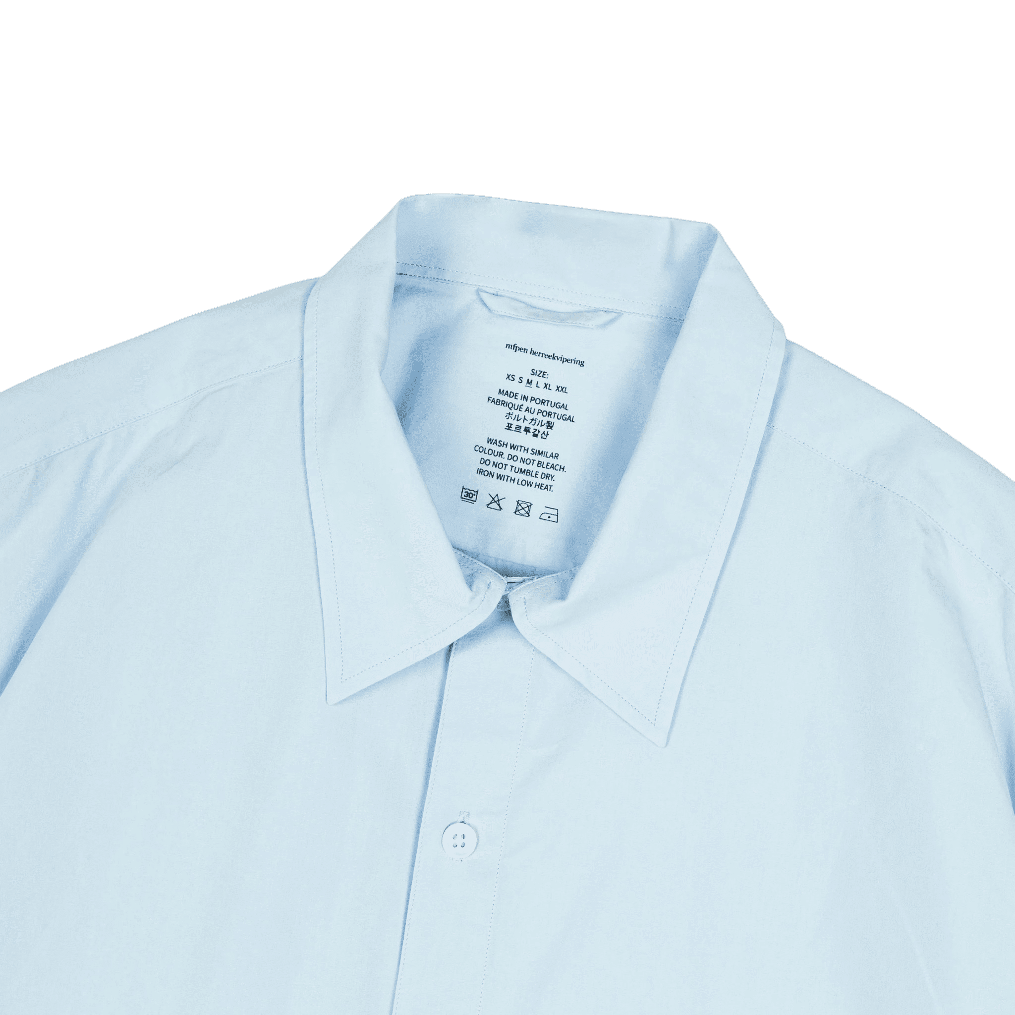 mfpen - Holiday Shirt - Light Blue Skjorte mfpen 