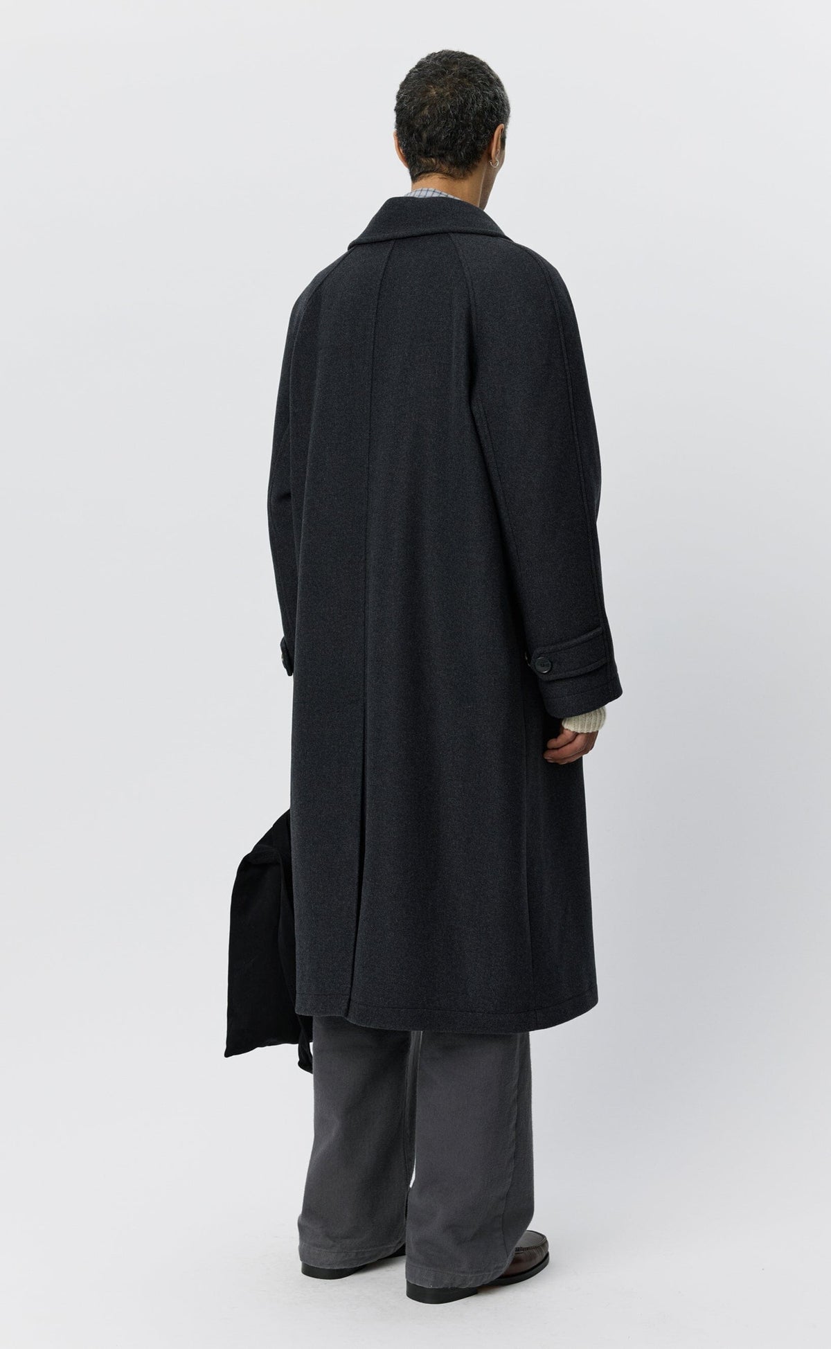 Mfpen - Installation Coat - Dark Grey Recycled Wool Jakke mfpen 