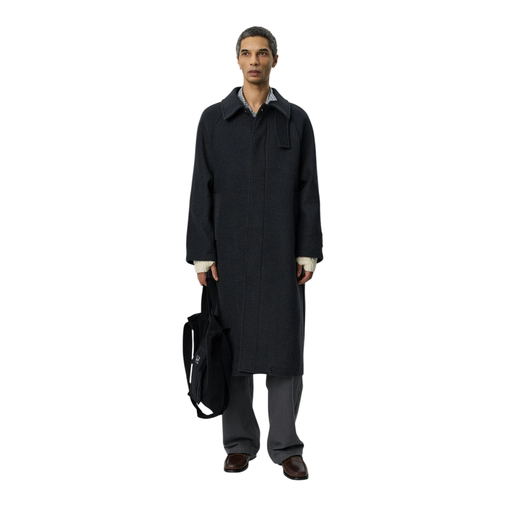 Mfpen - Installation Coat - Dark Grey Recycled Wool Jakke mfpen 