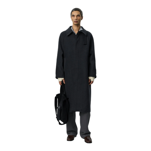 Mfpen - Installation Coat - Dark Grey Recycled Wool Jakke mfpen 