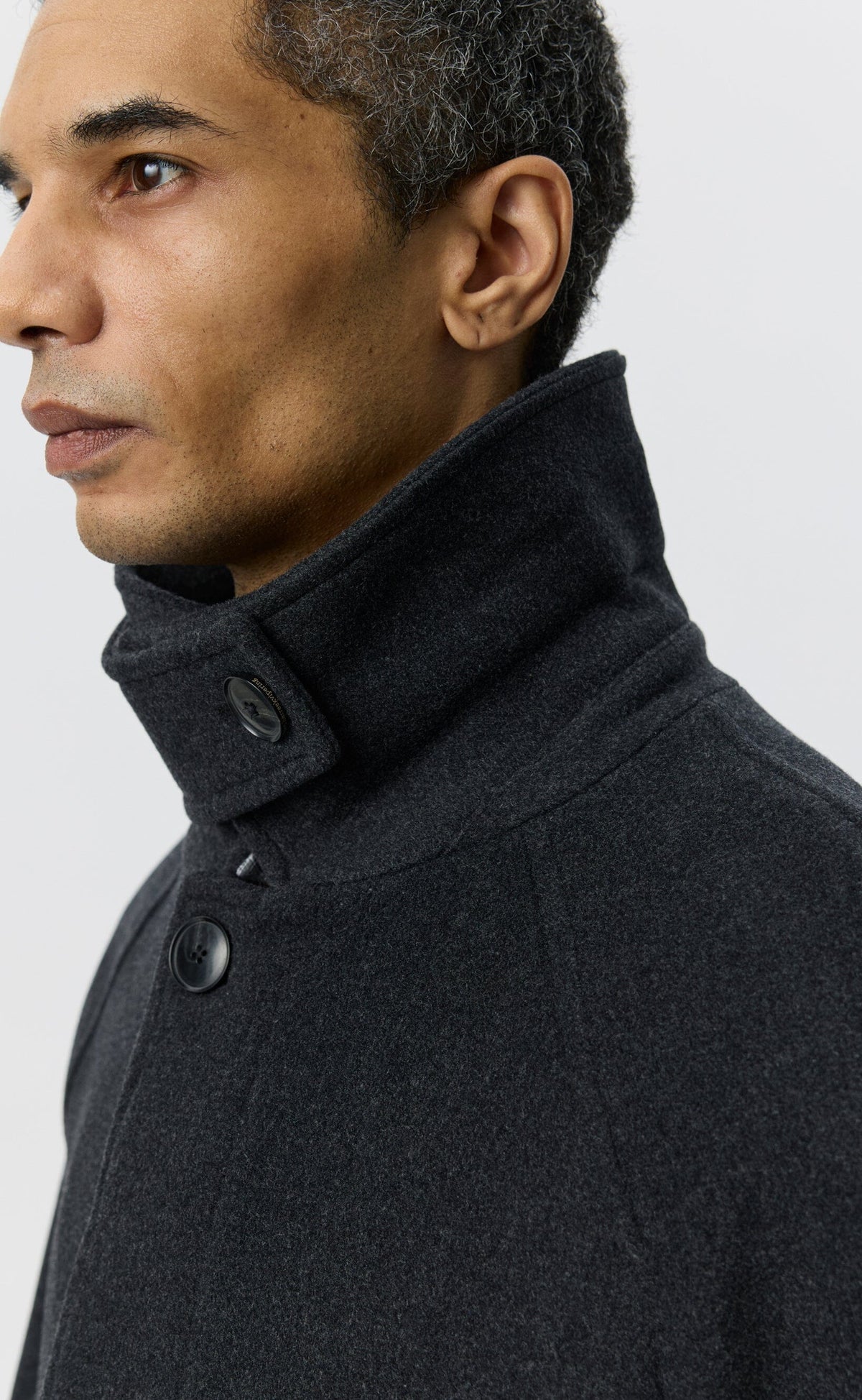 Mfpen - Installation Coat - Dark Grey Recycled Wool Jakke mfpen 
