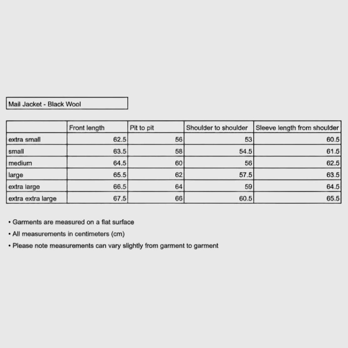 mfpen Mail Jacket - Dark Grey Wool Jacket mfpen 