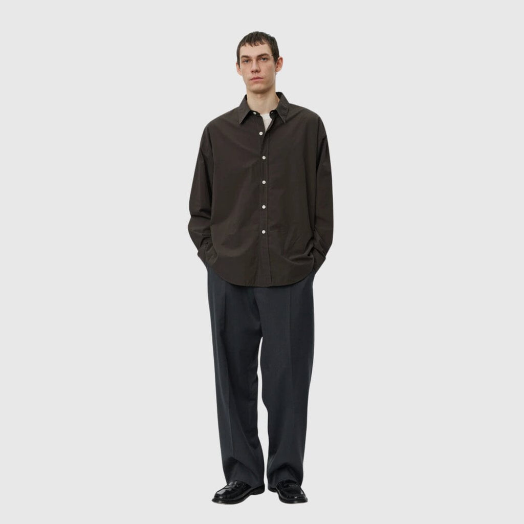 mfpen Network Shirt - Brown Micro Structure Shirt mfpen 