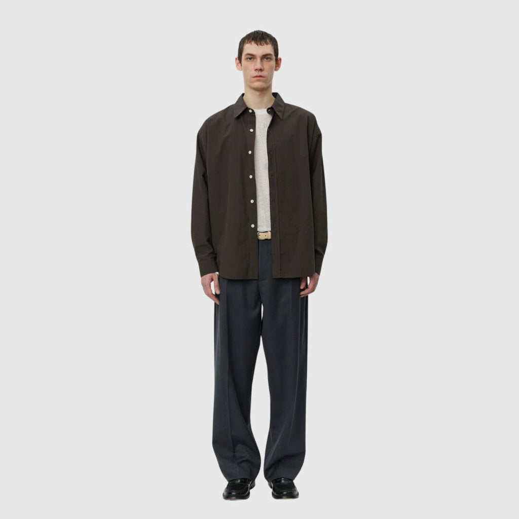 mfpen Network Shirt - Brown Micro Structure Shirt mfpen 